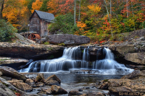 фото водяной мельницы в парке штата Вирджиния
